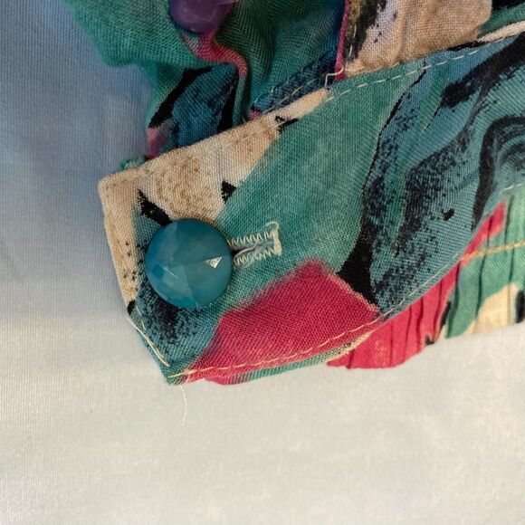 90s Petite Sophisticate Skirt Vintage All Over Print Sunflower Floral Boho Midi - Picture 6 of 7